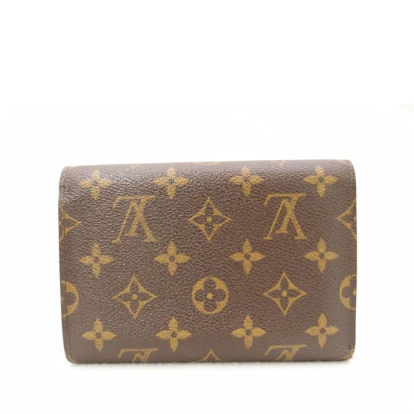 08213 2 Louis Vuitton Porte Tresor Etuy Papier Monogram Wallet Brown