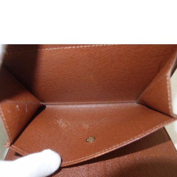 08213 5 Louis Vuitton Porte Tresor Etuy Papier Monogram Wallet Brown