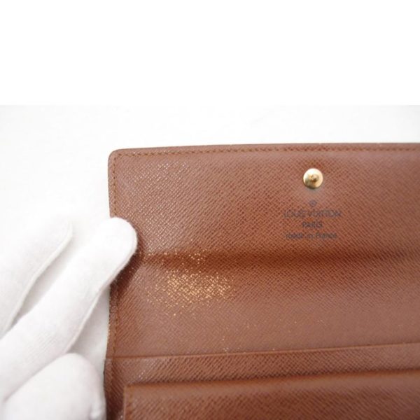 08213 6 Louis Vuitton Porte Tresor Etuy Papier Monogram Wallet Brown