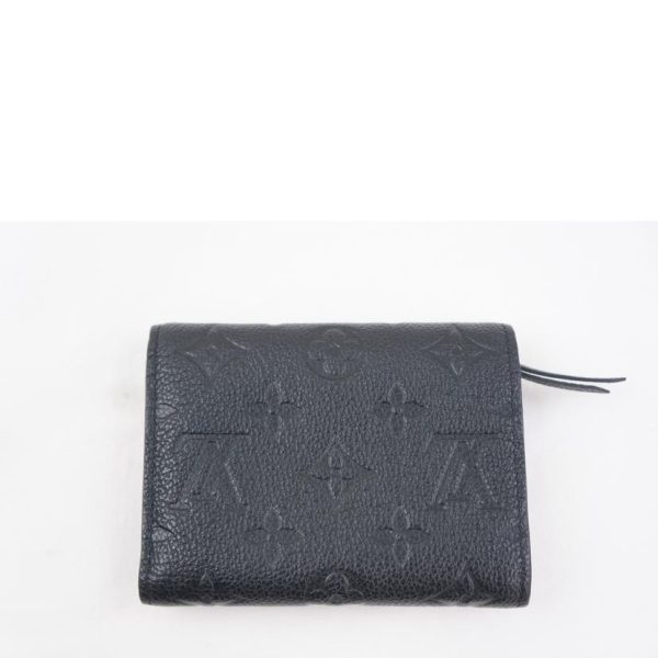 08225 2 Louis Vuitton Portefeuil Victorine Empreinte Wallet Black