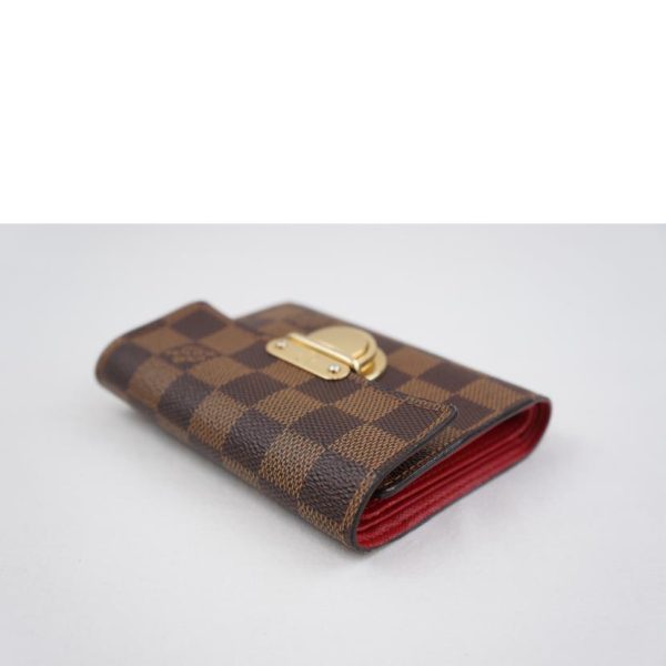 08263 3 Louis Vuitton Portefeuille Koala Damier Wallet Brown