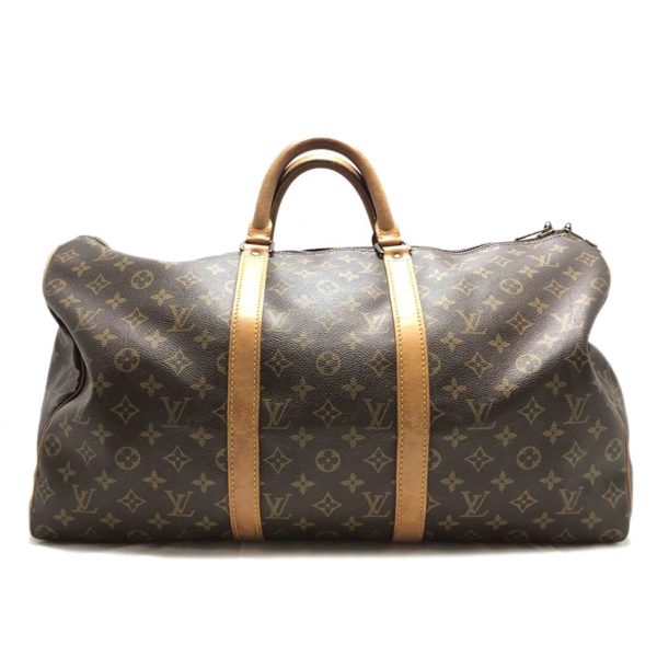 08338 1 LOUIS VUITTON Keepall 50 Duffle Bag Monogram Brown