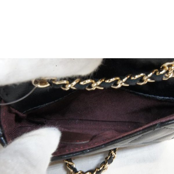 08388 5 Chanel Mini Matrassel Lambskin Chain Belt Bag