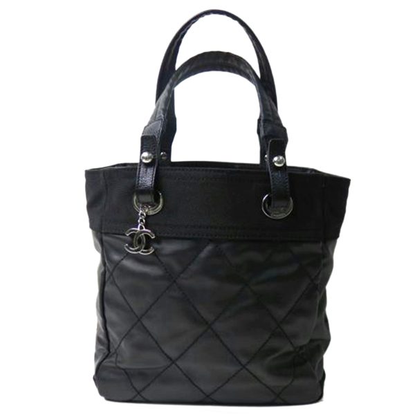 08395 1 Chanel Paris Biarritz Tote Bag Black