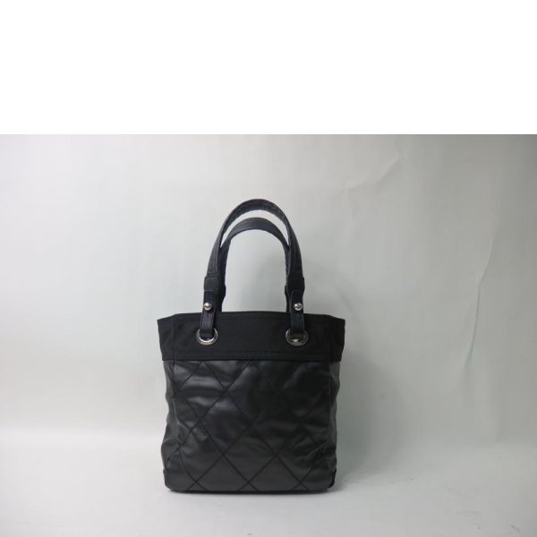 08395 2 Chanel Paris Biarritz Tote Bag Black