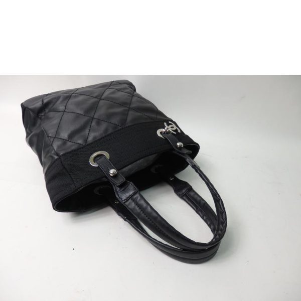 08395 4 Chanel Paris Biarritz Tote Bag Black