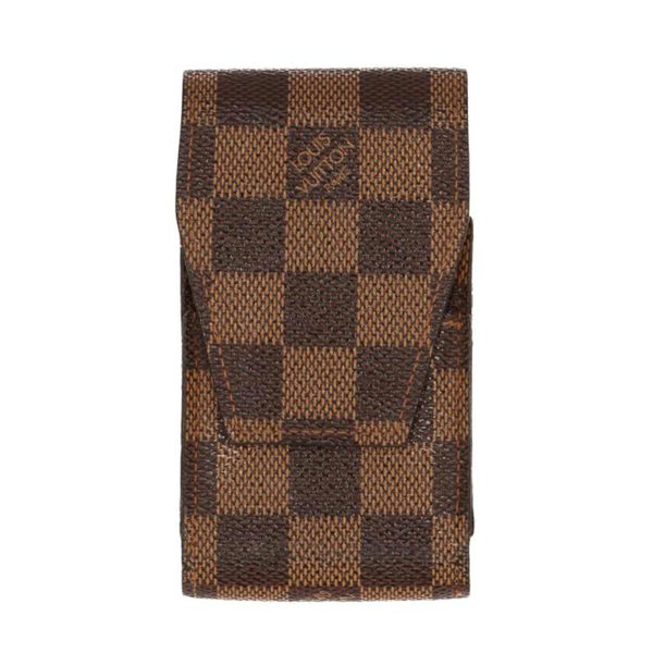 08454 1 Louis Vuitton Etuit Cigarette Case Damier Ebene Brown