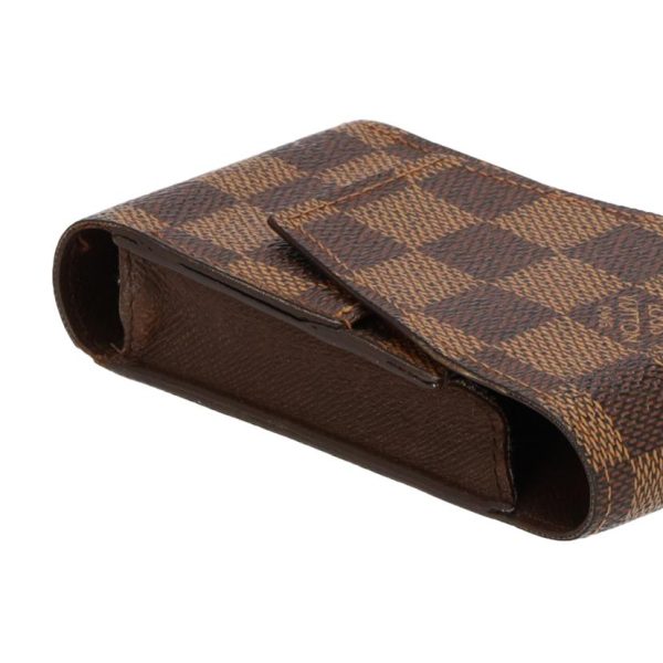 08454 3 Louis Vuitton Etuit Cigarette Case Damier Ebene Brown