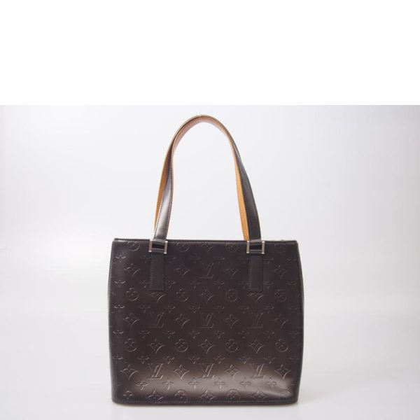 08488 2 Louis Vuitton Stockton Monogram Tote Bag Black