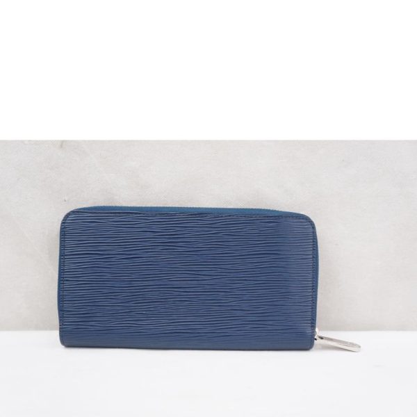 08492 2 Louis Vuitton Zippy Wallet Epi Wallet Blue