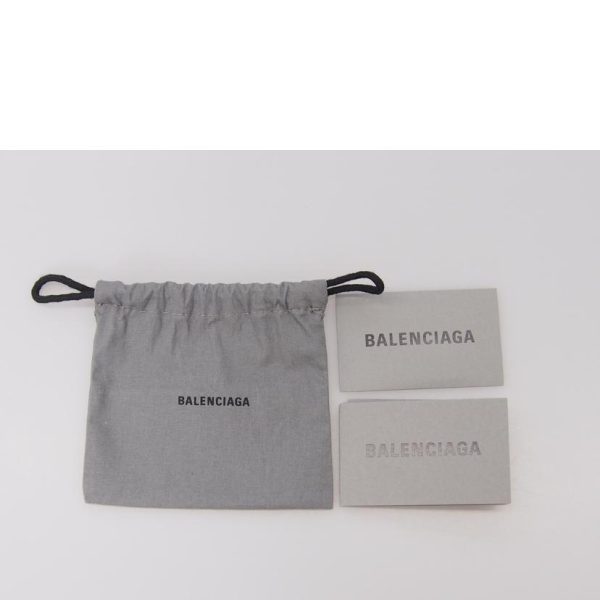 08525 4 Balenciaga Backpack Leather Solid Key Chain Bag