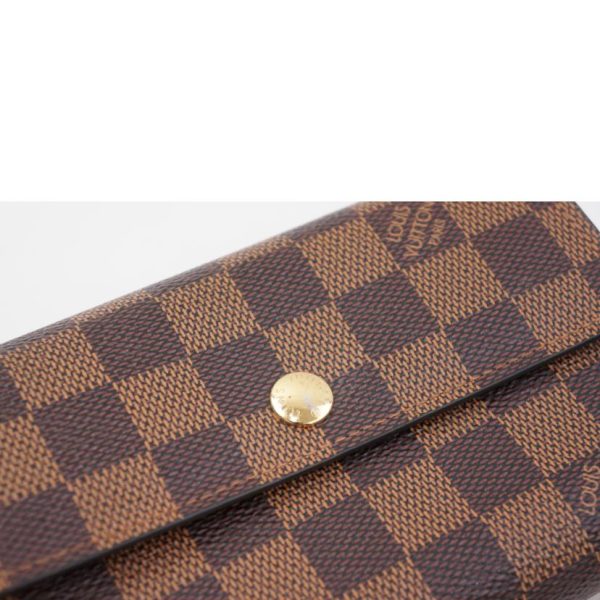 08560 10 Louis Vuitton Portefeuille Alexandra Wallet Damier Ebene Brown