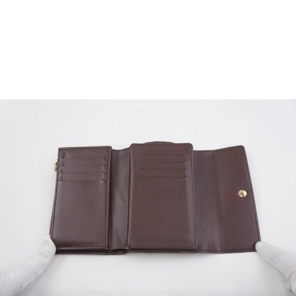 08560 4 Louis Vuitton Portefeuille Alexandra Wallet Damier Ebene Brown