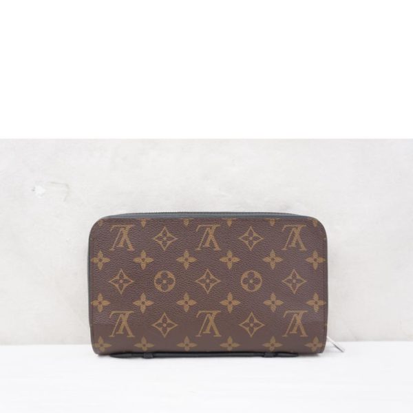 08591 2 Louis Vuitton Zippy XL Monogram Wallet Black