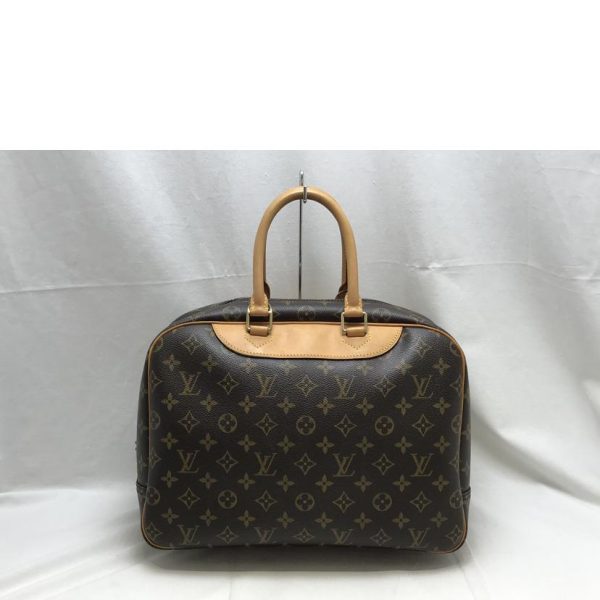 08673 2 LOUIS VUITTON Trouville Handbag Monogram Brown