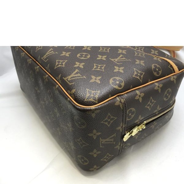 08673 6 LOUIS VUITTON Trouville Handbag Monogram Brown