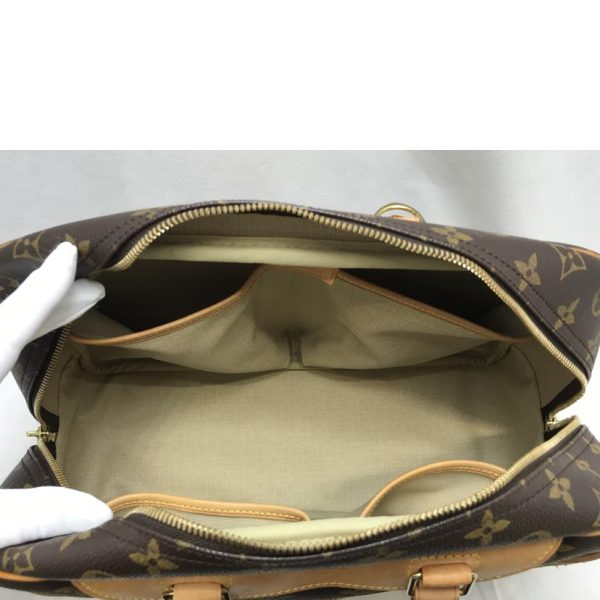 08673 8 Louis Vuitton Trouville Monogram Satchel Bag Brown