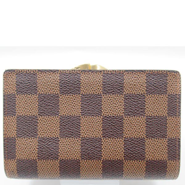 08693 2 Louis Vuitton Porte Monet Bier Vienois Wallet Damier Ebene