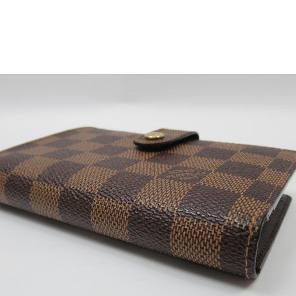 08693 3 Louis Vuitton Porte Monet Bier Vienois Wallet Damier Ebene