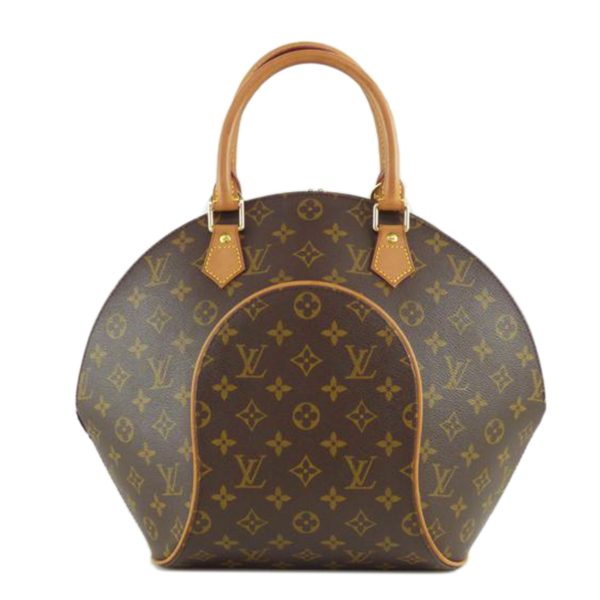 08735 1 Louis Vuitton Ellipse MM Monogram Handbag Brown