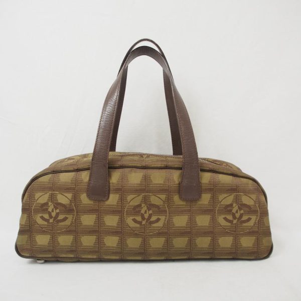 08735 2 Chanel New Travel Line Boston Khaki