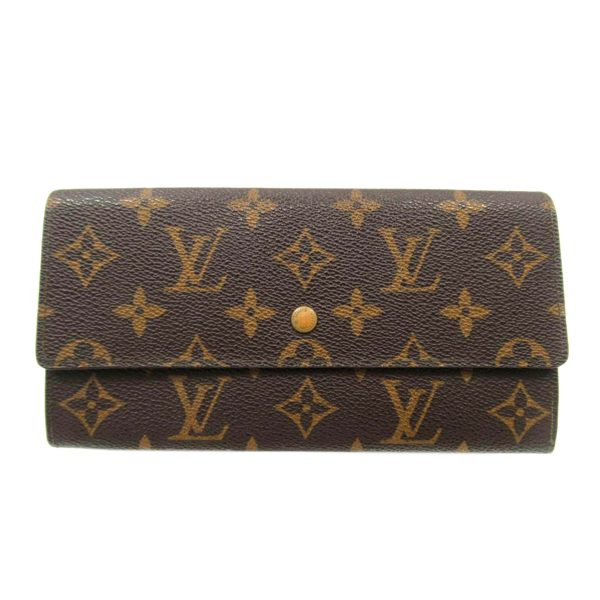 08754 1 Louis Vuitton Pochette Portomone Credit Wallet Monogram