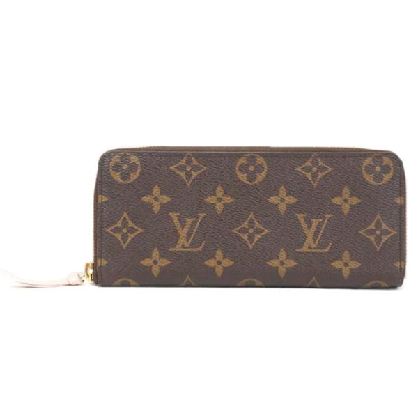 08804 1 Louis Vuitton Portefeuil Clemence Bag Monogram Rose Ballerine