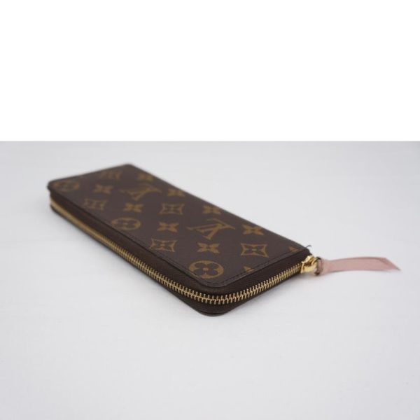 08804 3 Louis Vuitton Portefeuil Clemence Bag Monogram Rose Ballerine