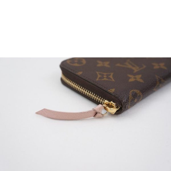 08804 4 Louis Vuitton Portefeuil Clemence Bag Monogram Rose Ballerine