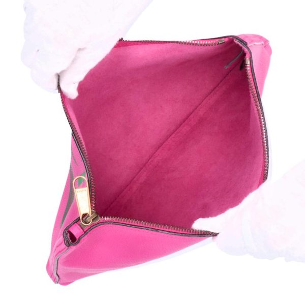 08865 5 Gucci Leather Clutch Bag Pink