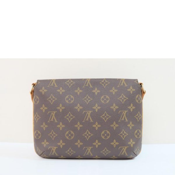 08873 2 Louis Vuitton Musette Tango Short Monogram Bag Brown