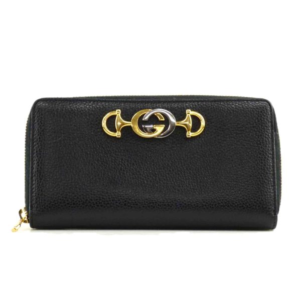 08916 1 Gucci Zumi Round Zipper Long Wallet