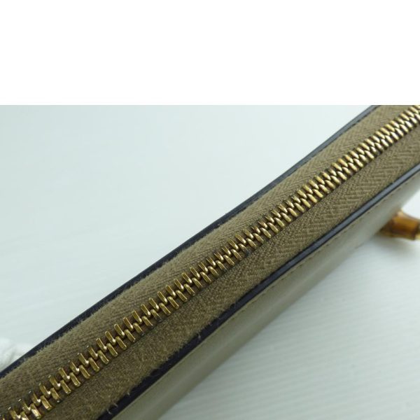 08923 7 Gucci Bamboo Round Zipper Long Wallet