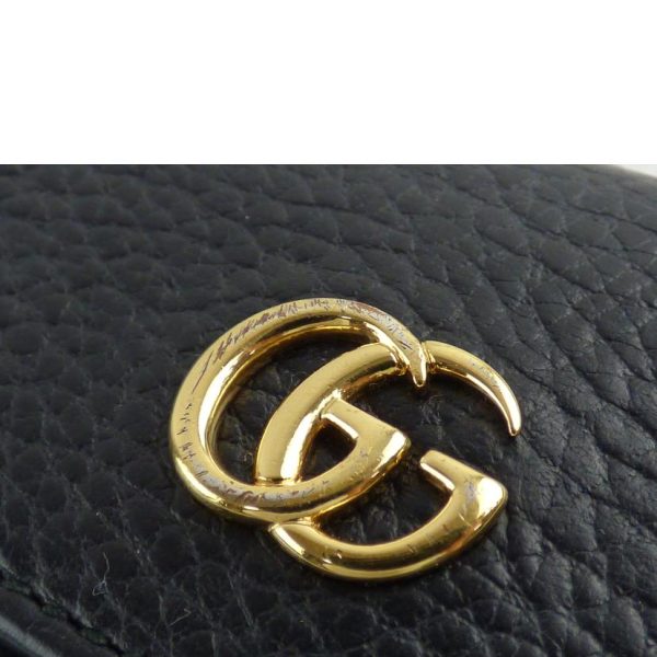 08930 6 Gucci Gg Marmont 6 key Case Black