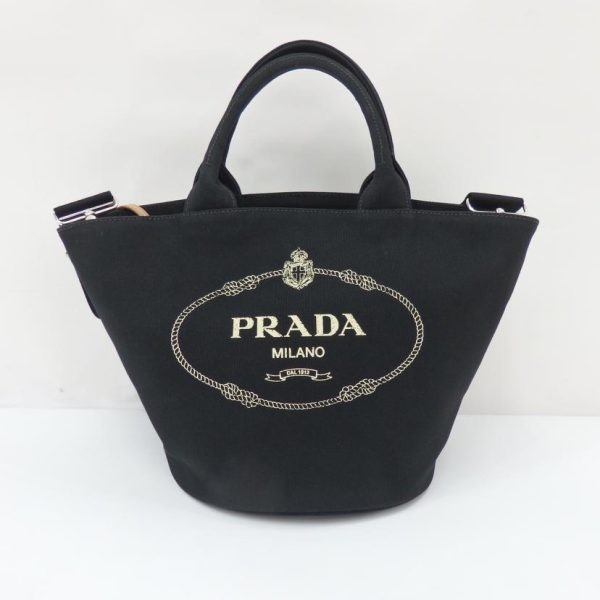 08983 2 Prada Kapana 2WAY Shoulder Bag Black