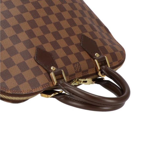 09017 3 Louis Vuitton Alma Damier Ebene Handbag Brown