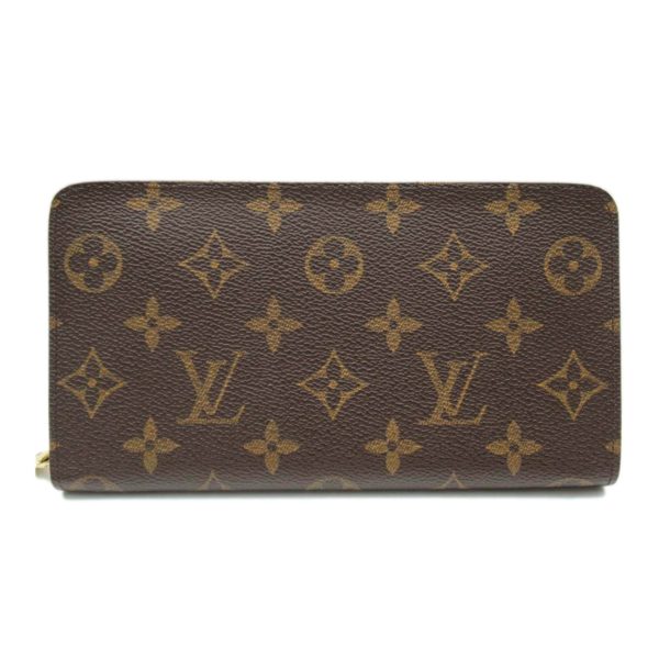 09058 1 Louis Vuitton Porte Monet Zip Wallet Monogram