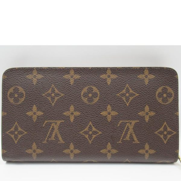 09058 2 Louis Vuitton Porte Monet Zip Wallet Monogram