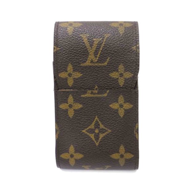 09068 1 Louis Vuitton Etuit Cigarette Monogram Case Brown