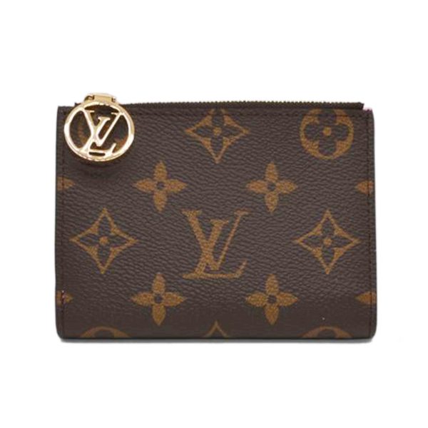 09071 2 Louis Vuitton Portefeuil Lisa Monogram Wallet Pink