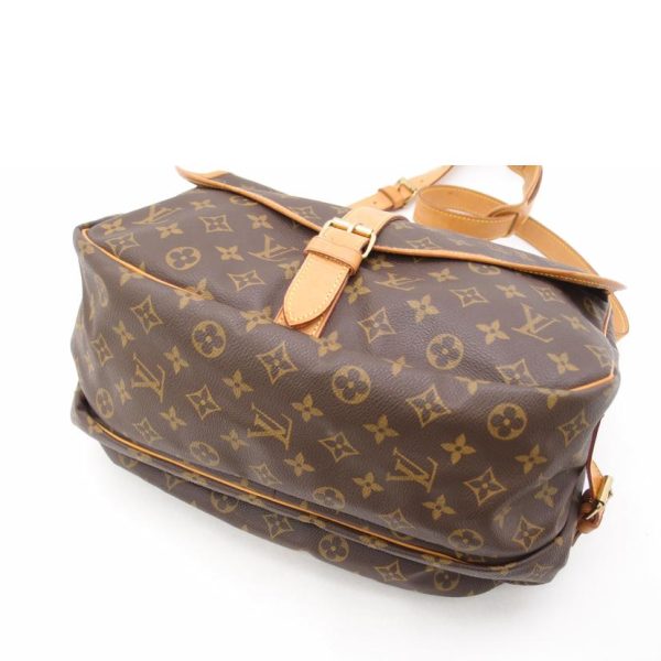 09074 3 Louis Vuitton Saumur GM Monogram Bag Brown