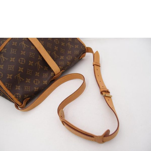 09074 4 Louis Vuitton Saumur GM Monogram Bag Brown