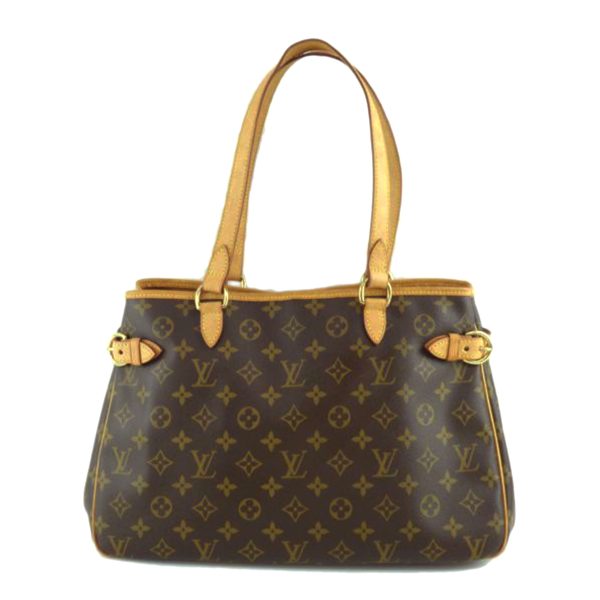 09084 1 Louis Vuitton Batignolles Horizontal Monogram Handbag Brown