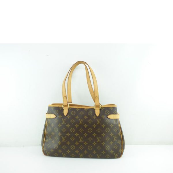 09084 2 Louis Vuitton Batignolles Horizontal Monogram Handbag Brown