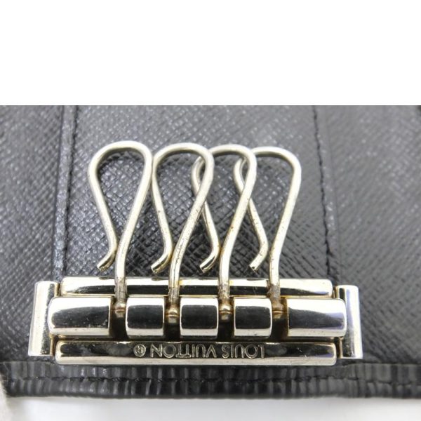 09099 7 Louis Vuitton Multicle Epi Key Holder Black