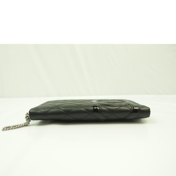 09125 3 Chanel Cambon Line Round Zipper Long Wallet Organizer