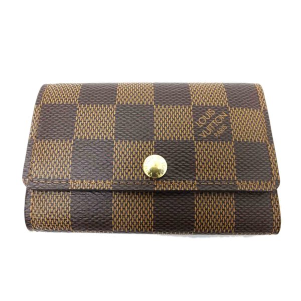 09129 1 Louis Vuitton Multicle 6 Damier Key Holder Brown