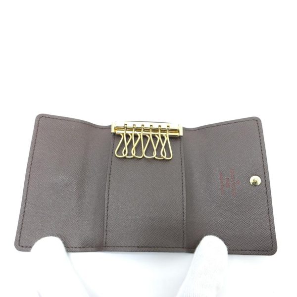 09129 3 Louis Vuitton Multicle 6 Damier Key Holder Brown