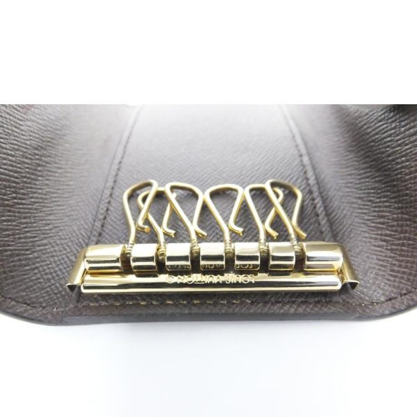 09129 5 Louis Vuitton Multicle 6 Damier Key Holder Brown