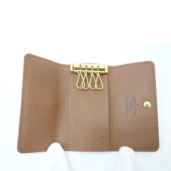 09150 4 Louis Vuitton Multicle 4 Key Holder Monogram Brown